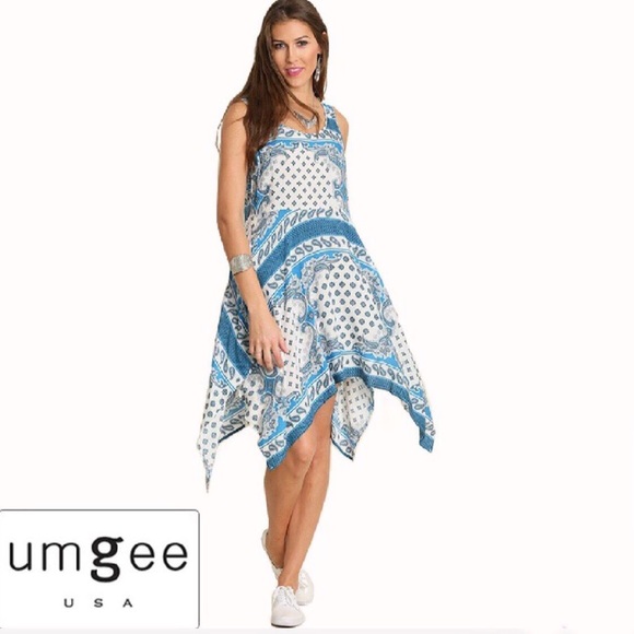 “Sarah” Fit & Flare Sleeveless Print Dress - Picture 2 of 4